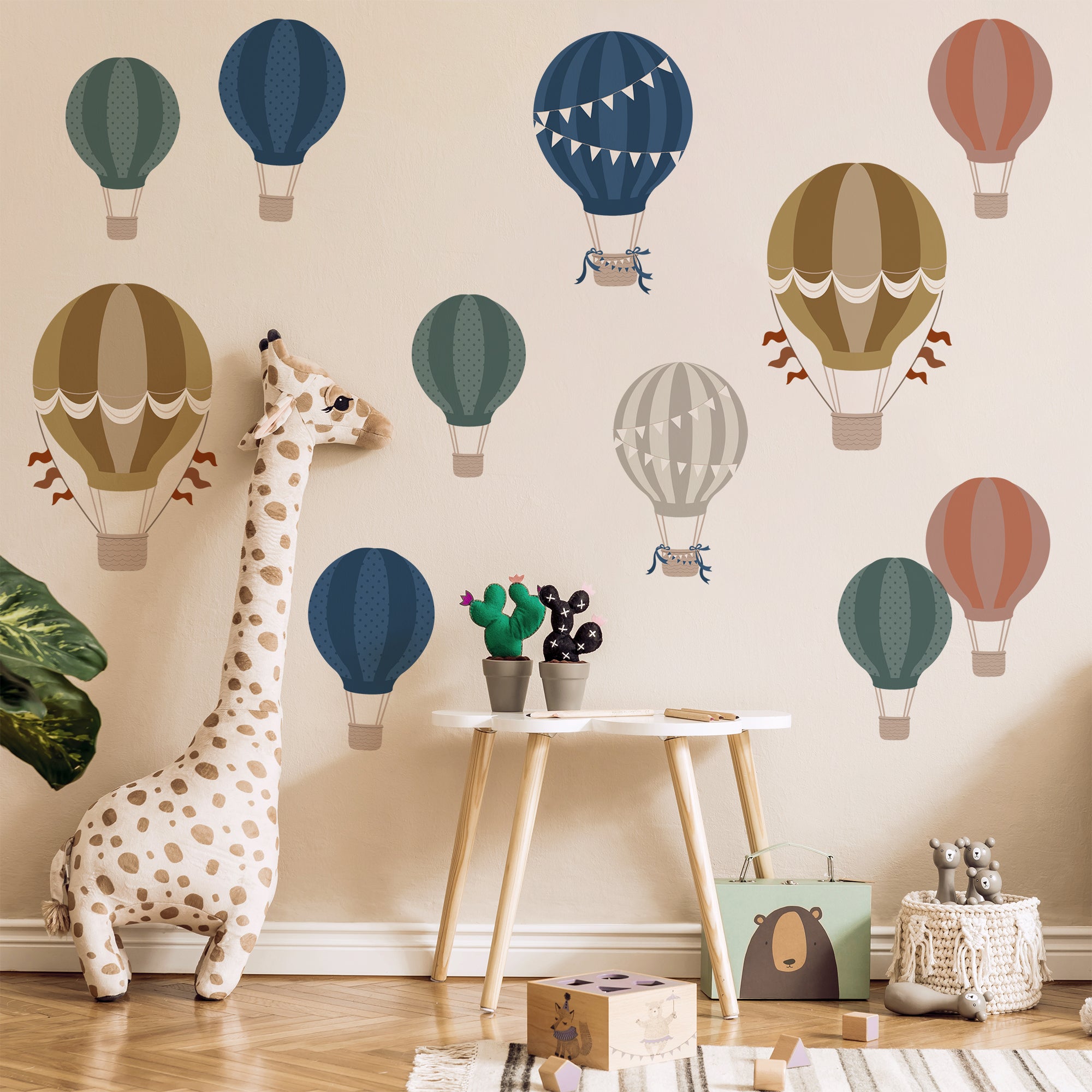 Hot air balloon wall stickers discount