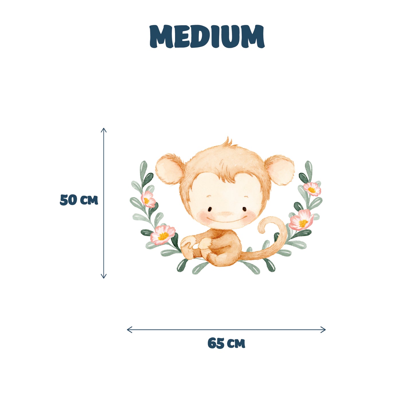 George - Baby Monkey Nursery Wall Sticker