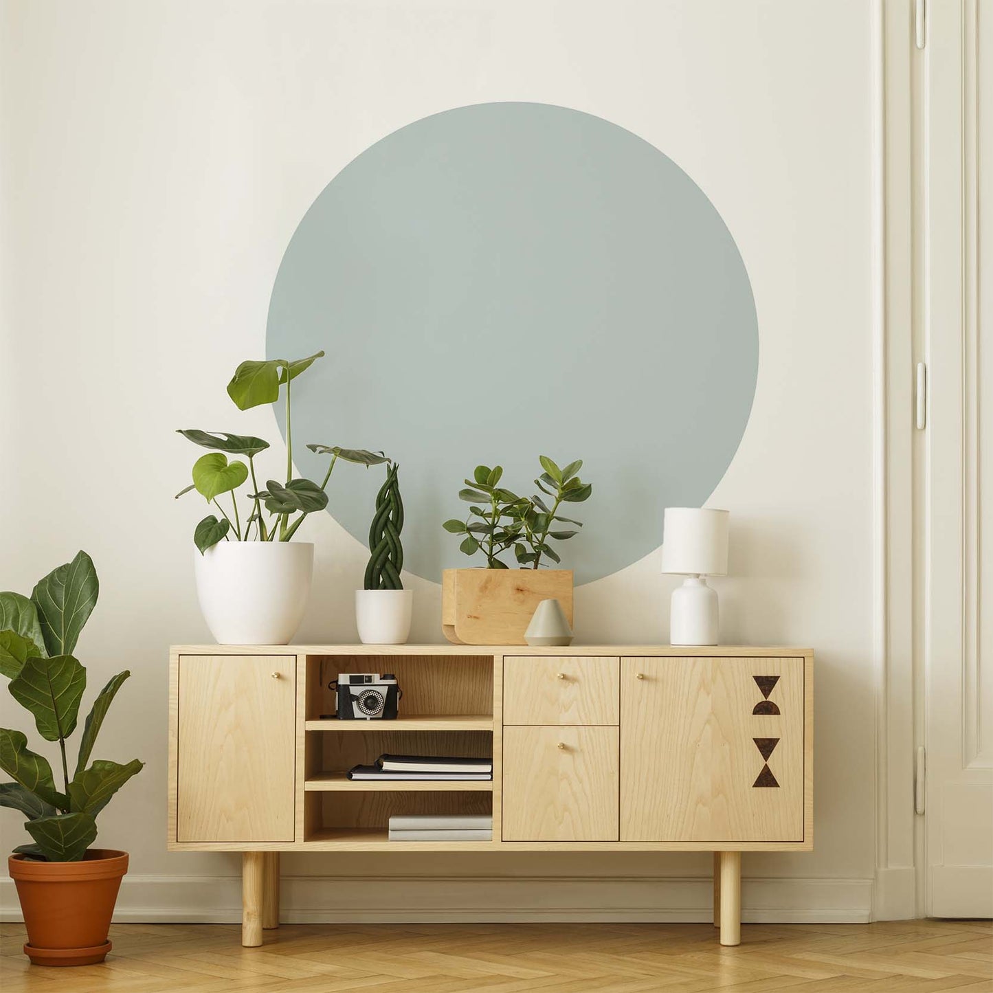 Sage Green Round Wall Sticker