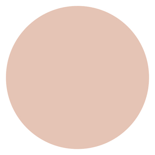 Nude - Nude Pink Round Wall Sticker