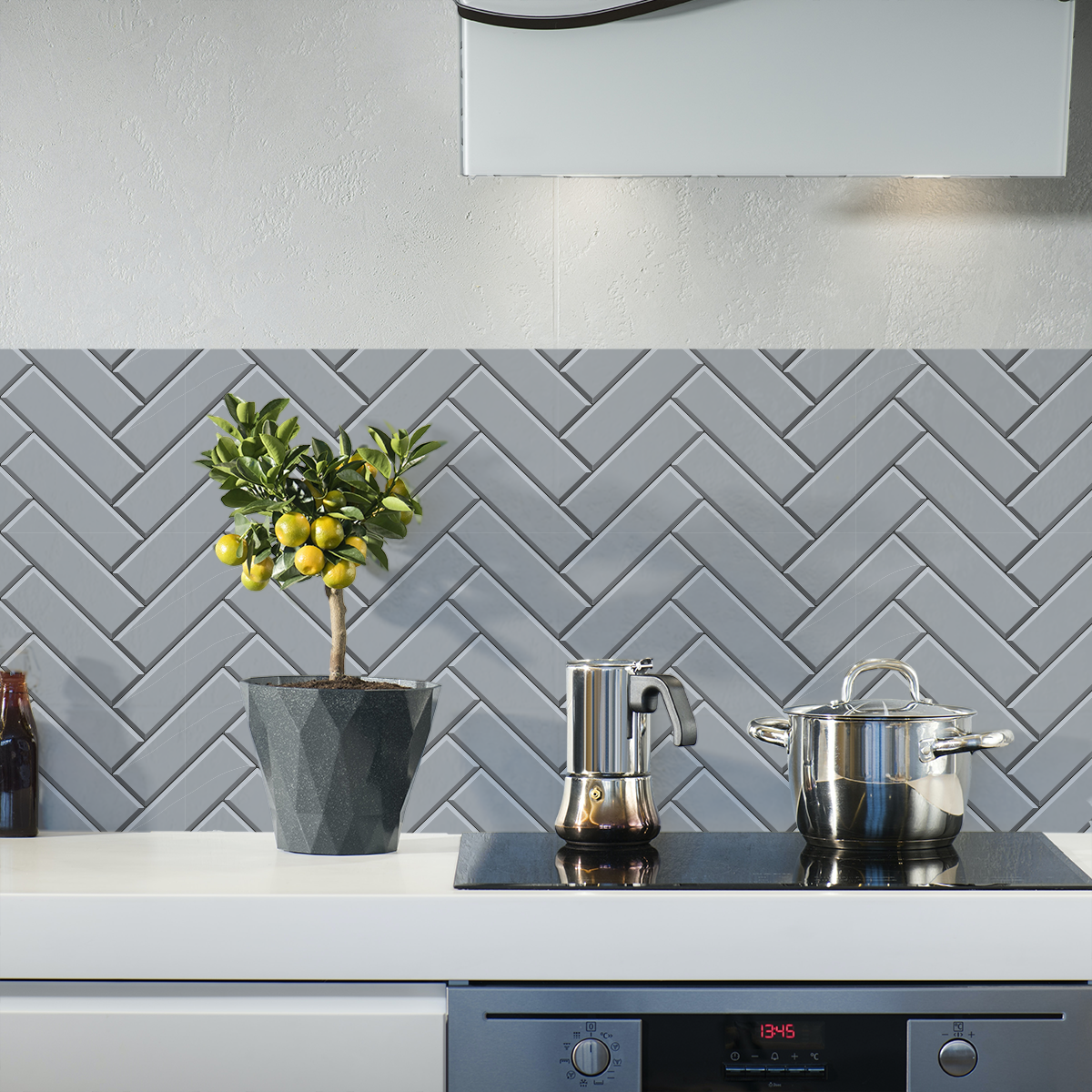 Herriene Gris as a Kitchen Splashback
