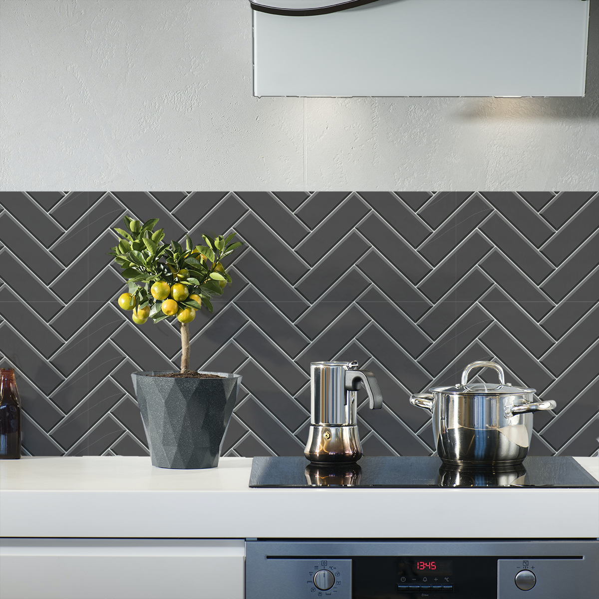 Herriene Noir as a Kitchen Splashback