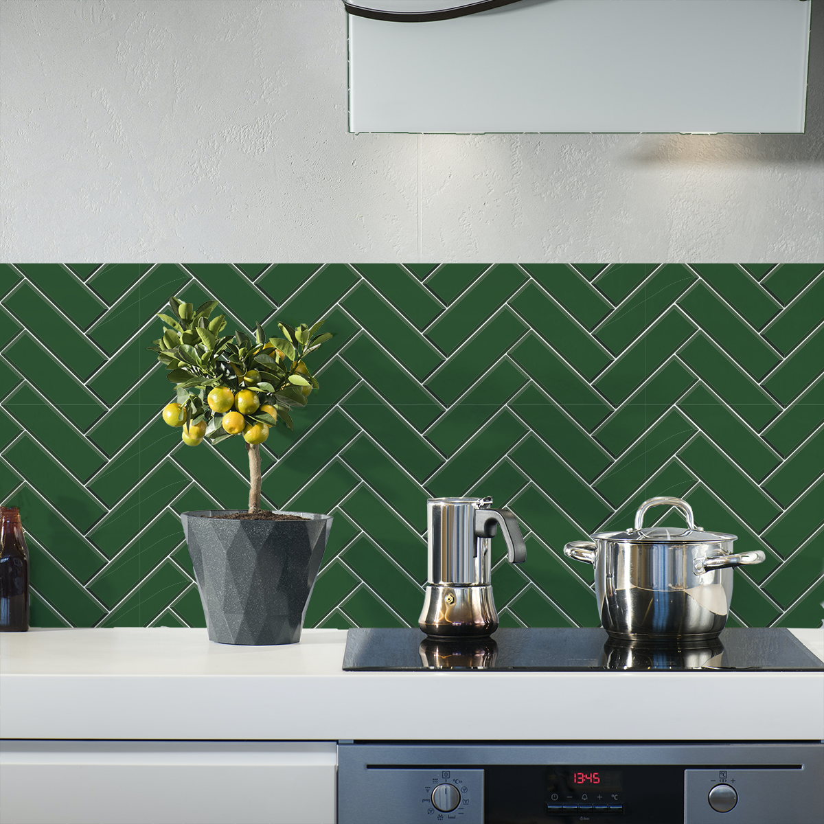 Herriene Vert as a Kitchen Splashback