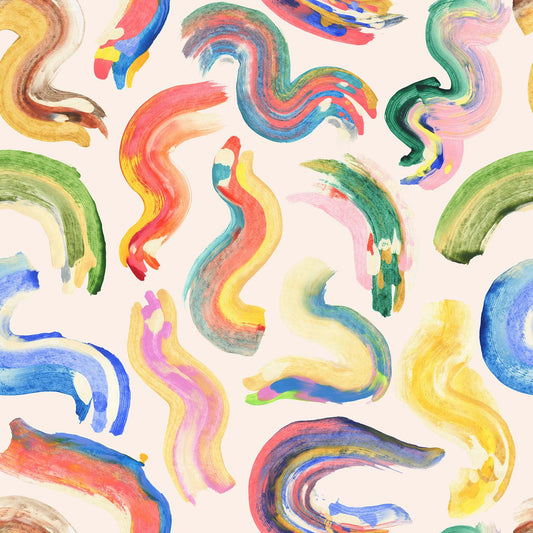 Maya abstract watercolour brushstroke decorative self-adhesive vinyl wrap for up cycling by RestoWrap