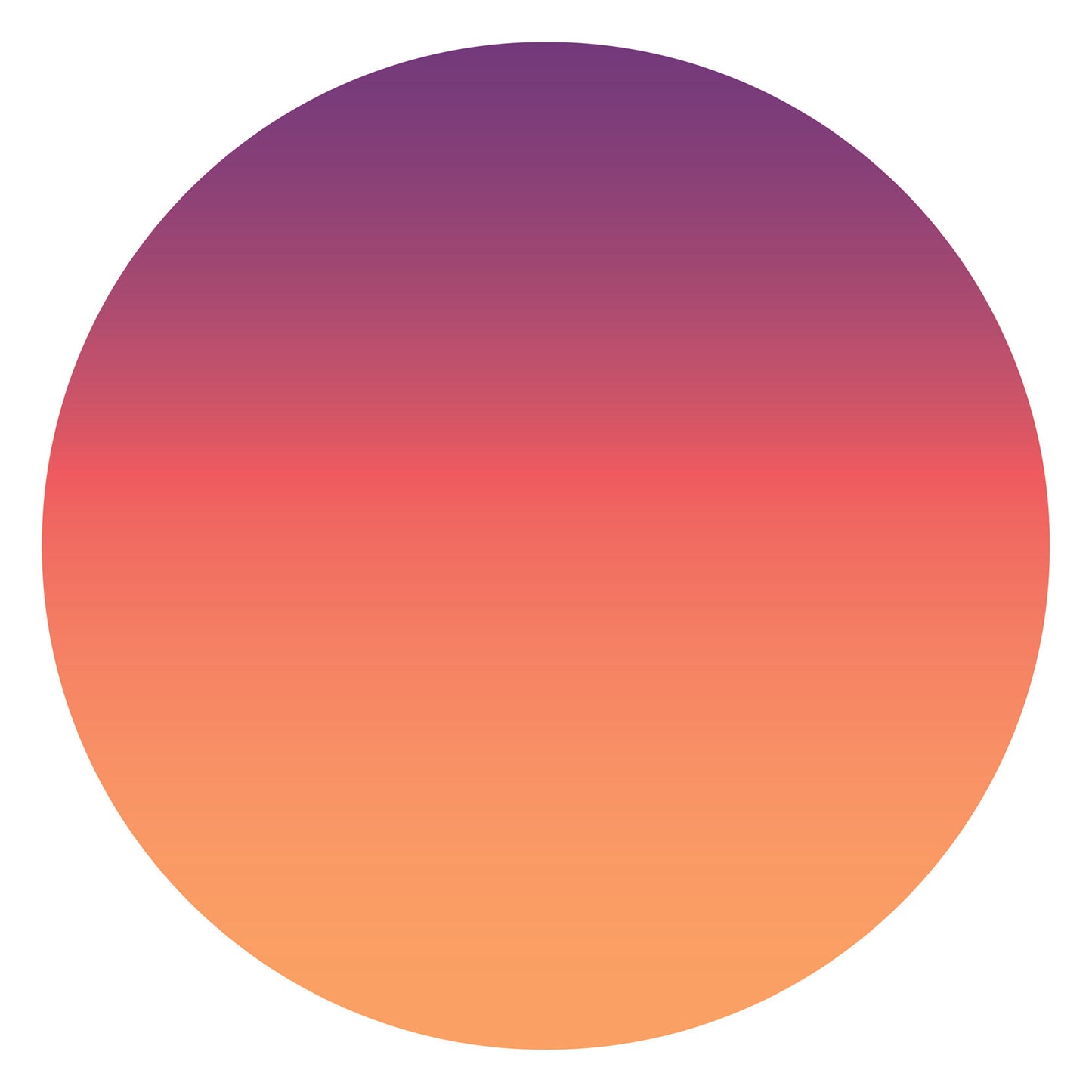 Purple and orange gradient circle wall sticker from restowrap