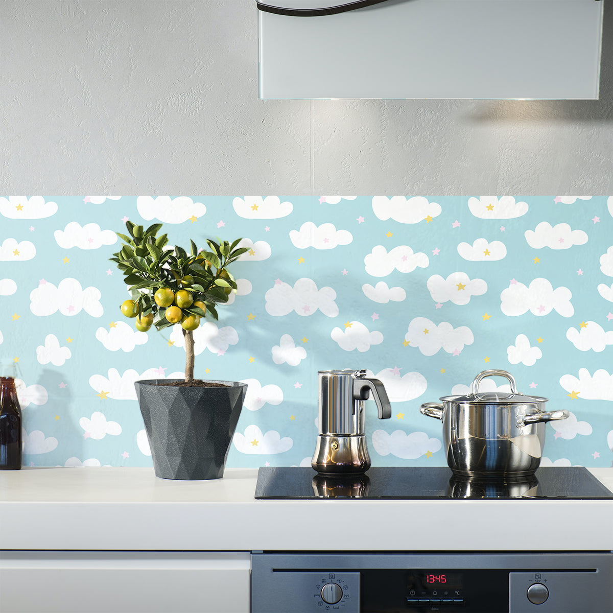 Nuvole wrap in a kitchen