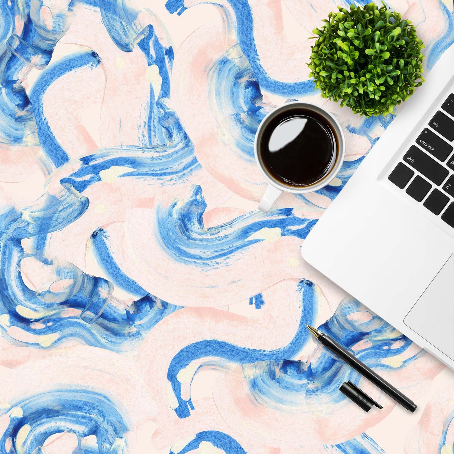 Pearl blue and baby pink vinyl self-adhesive wrap by RestoWrap
