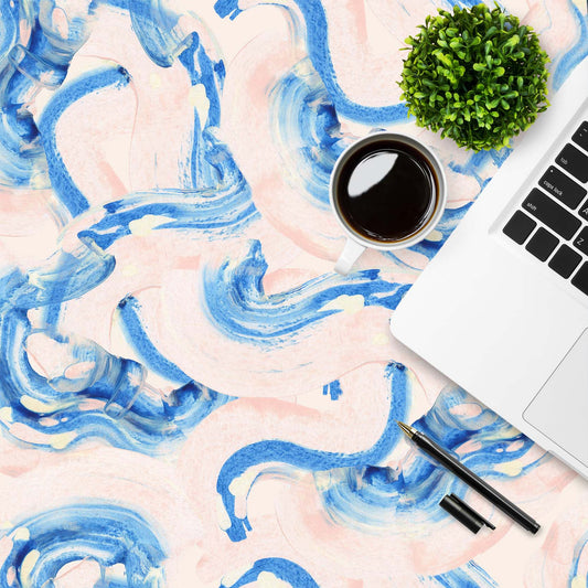 Pearl blue and baby pink vinyl self-adhesive wrap by RestoWrap