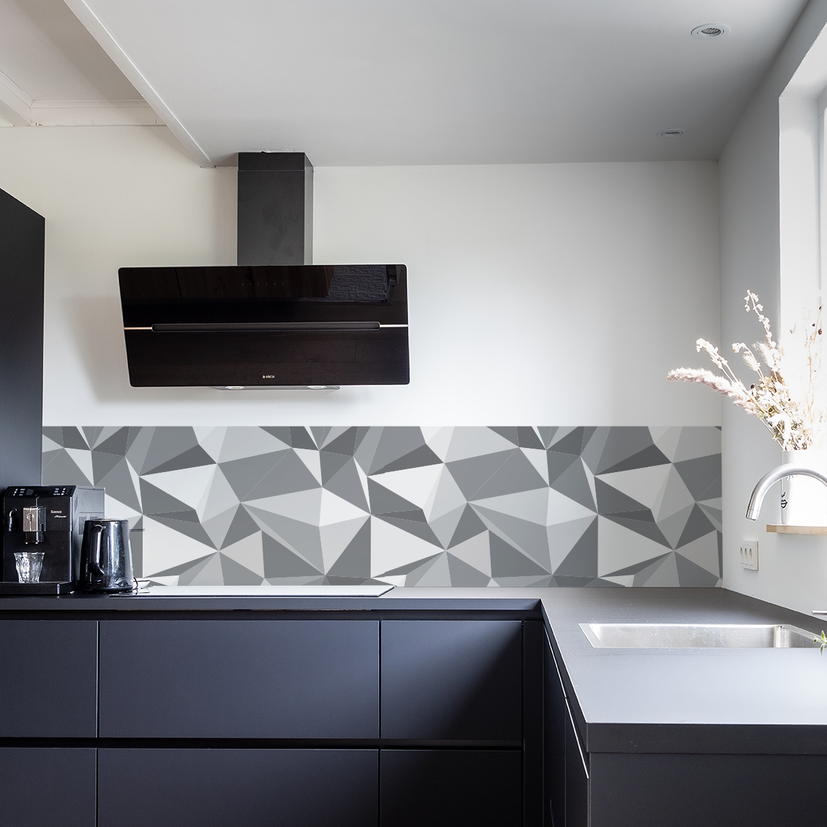 Rocky Wrap on a Kitchen Splashback