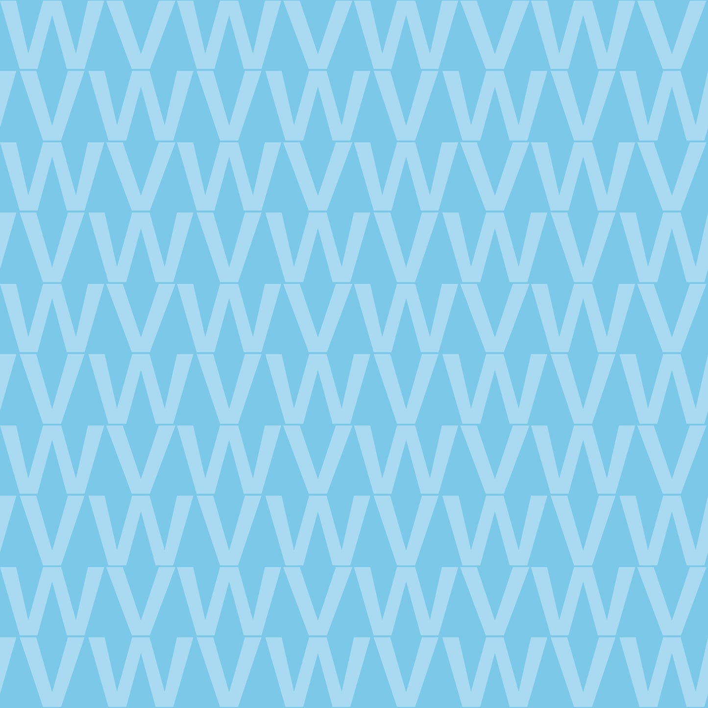VWrap VW Volkswagen Pattern Vinyl Campervan Interior Wrap in Sky Blue