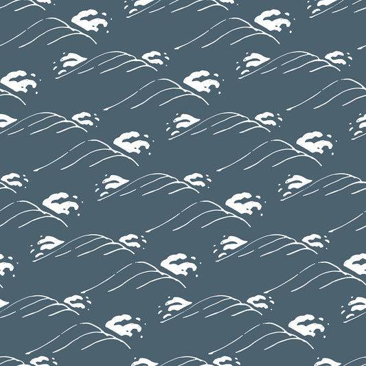 Swell - Teal Wave Self-Adhesive Vinyl Furniture Wrap