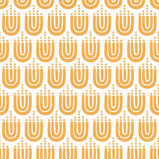 Tango - Orange/Yellow Abstract Arch Vinyl Furniture Wrap
