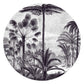 Black and white round vintage etching wall sticker from restowrap