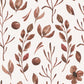 Autumnal Botanicals brown watercolour leaf vinyl furniture wrap by restowrap.com