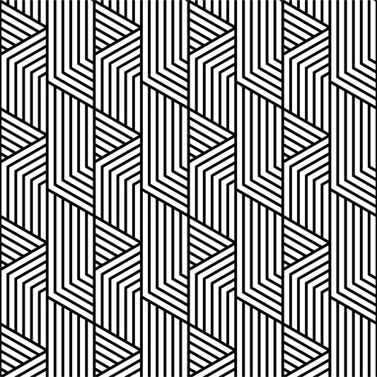Black Art Deco Vinyl Wrap Full Pattern