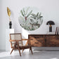 Botany Green - Tropical Palm Round Wall Sticker