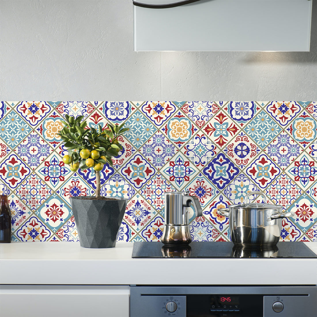 Codelic Colourful Tiles Vinyl Covering by RestoWrap