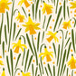 Daffodil-floral-yellow and cream vinyl furniture wrap by restowrap.com