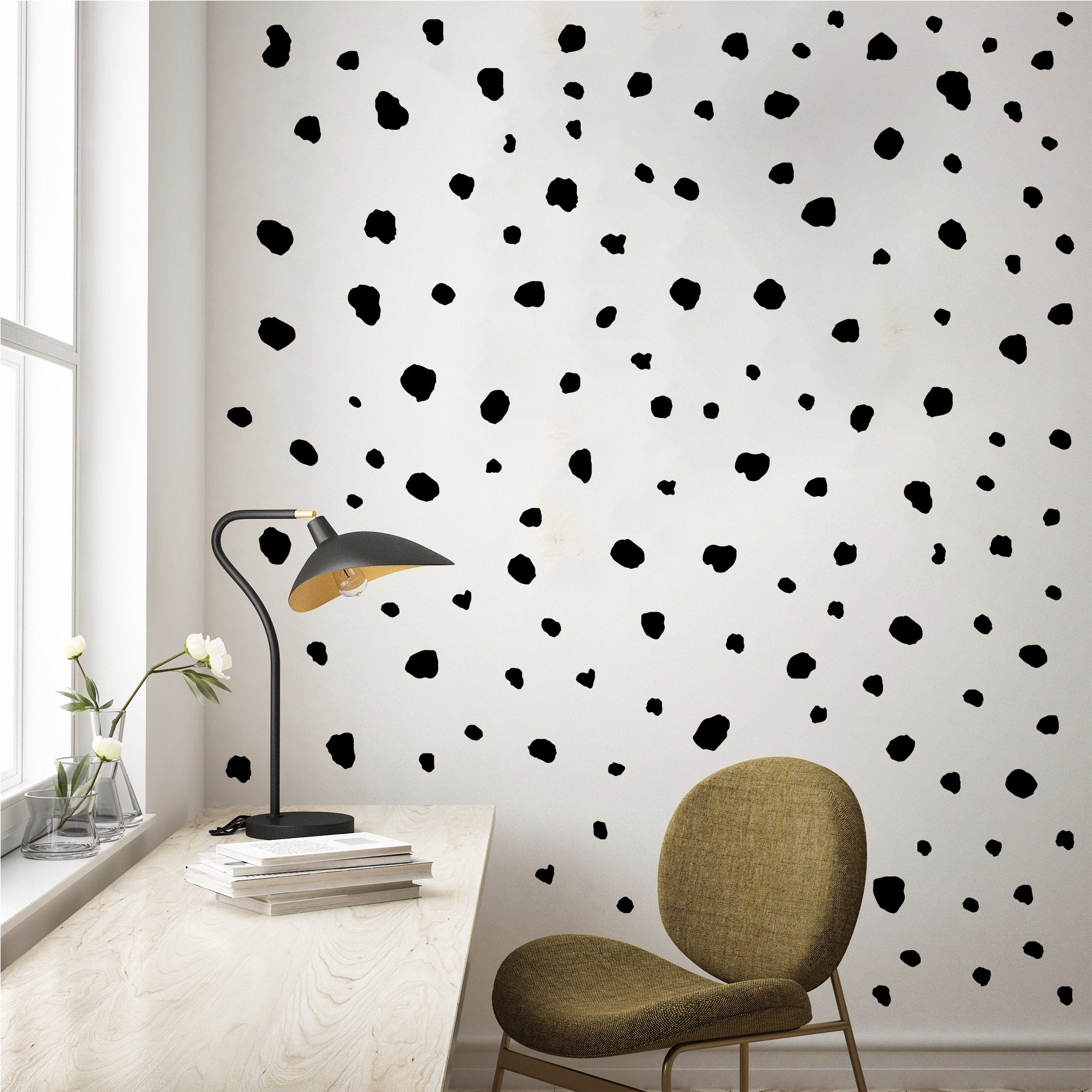 Dalmatian | Black Dalmatian Spot Wall Stickers | restowrap – RestoWrap