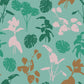 Fresca mint green tropical leaf silhouette  vinyl furniture covering by RestoWrap