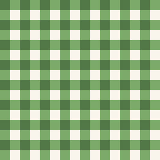 Green Gingham Vinyl furniture Wrap perfect for a country home or kitchen. Available now at restowrap.com