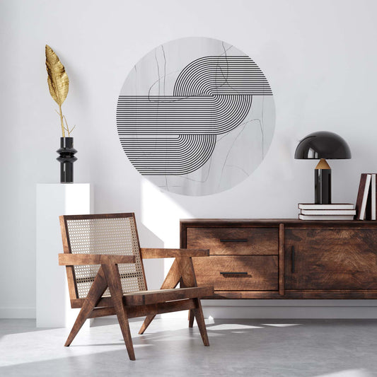 Minimalist circle wall sticker