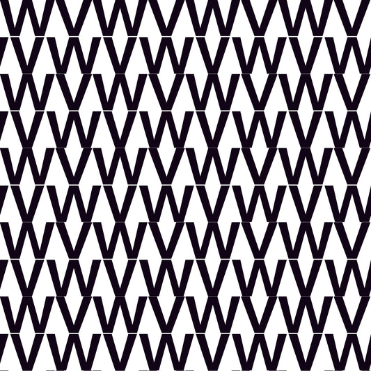 VWrap VW Volkswagen Pattern Vinyl Campervan Interior Wrap in Black & White