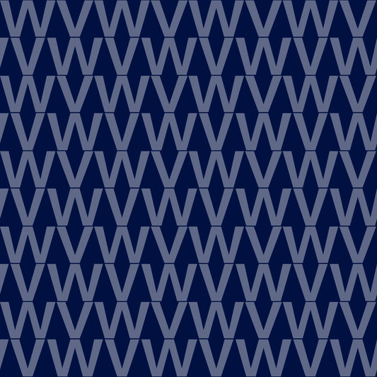 VWrap VW Volkswagen Pattern Vinyl Campervan Interior Wrap in Navy Blue
